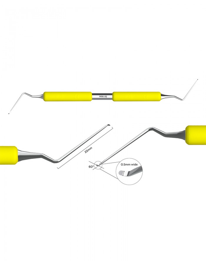 Micro escavador endodôntico – Mini-X2 - Medidas